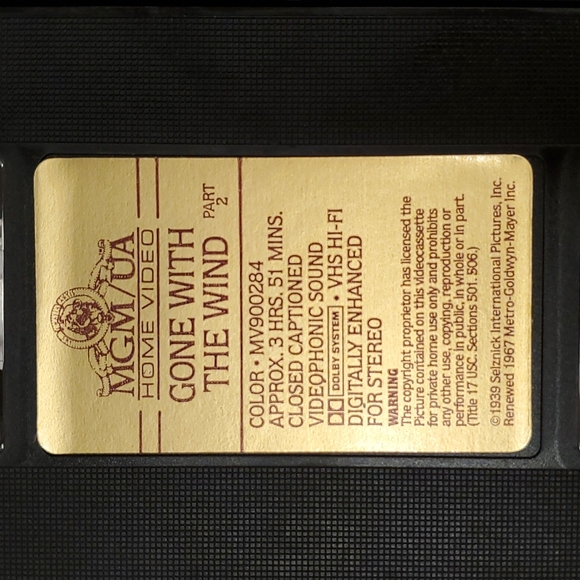 Gone With The Wind Box set VHS opened never played 1939 - Picture 3 of 9